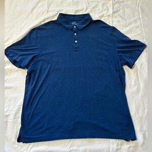 Men's Vineyard Vines Heathered Blue Polo Shirt size XL